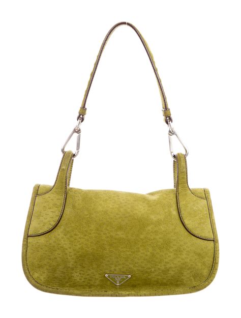 Prada suede shoulder bag